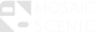 Logo mosaic scenic blanc